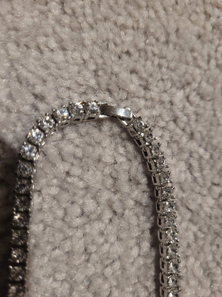 Silver Tennis Chain Necklace - photo 3
