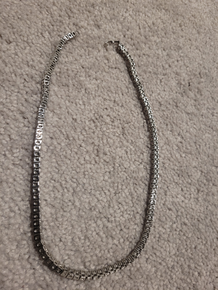 Silver Tennis Chain Necklace - photo 5