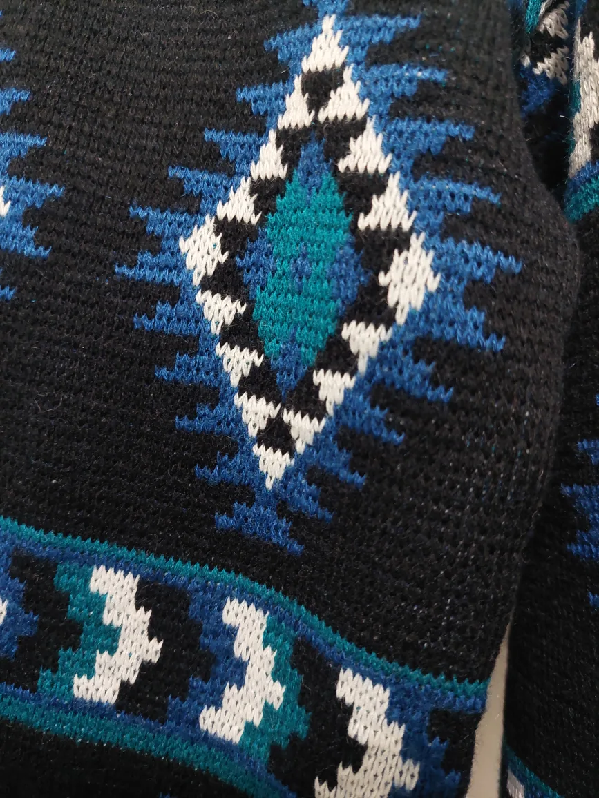 Vintage Sweater with Geometric Pattern image indicator(3)