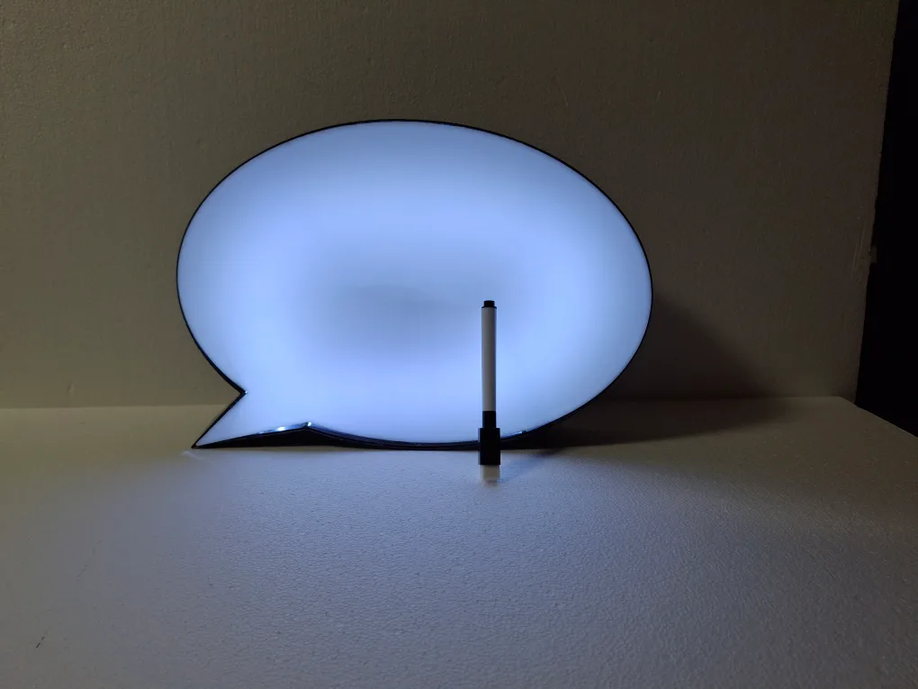 Bubble Light Box Message Board with Marker  image indicator(4)