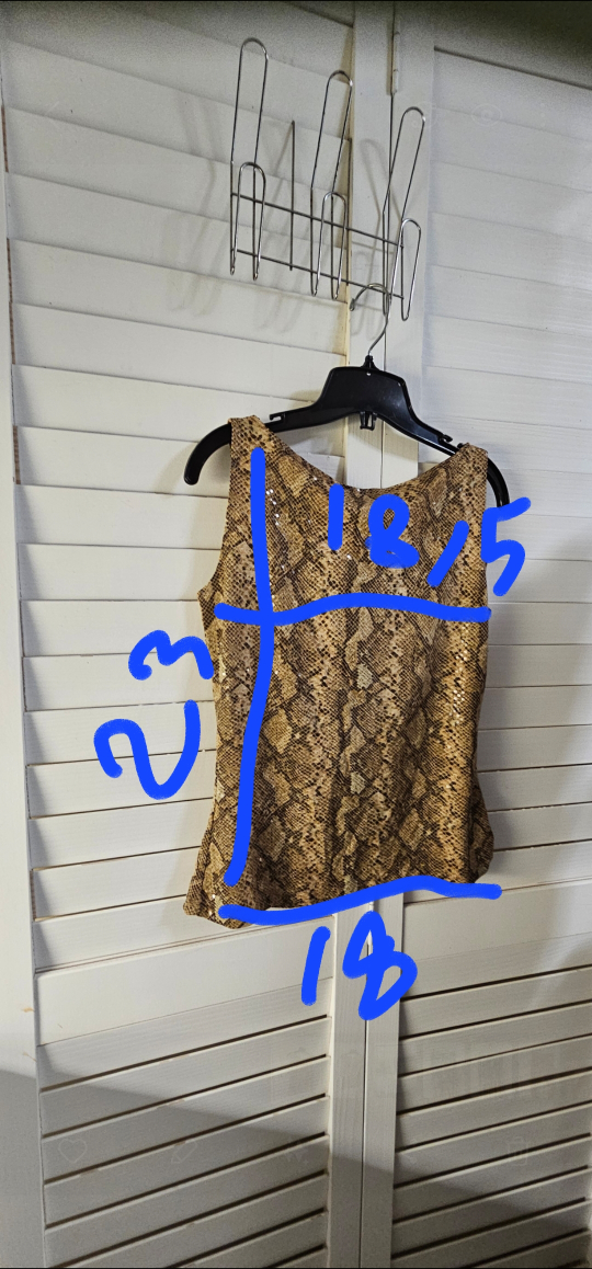 Coin Snakeskin stretchy Top Size Small - photo 3