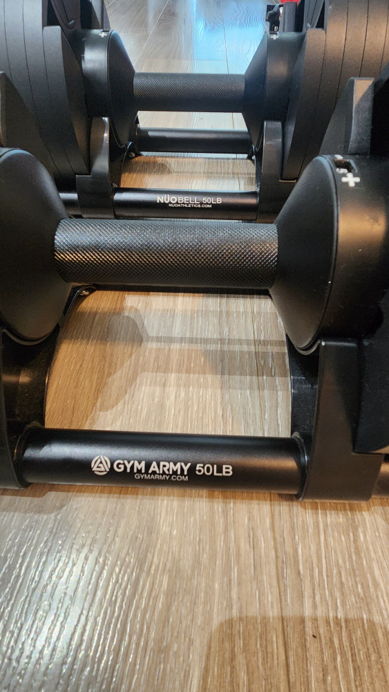 Nuobell Gym Army 50 lb Adjustable Dumbbells - photo 3