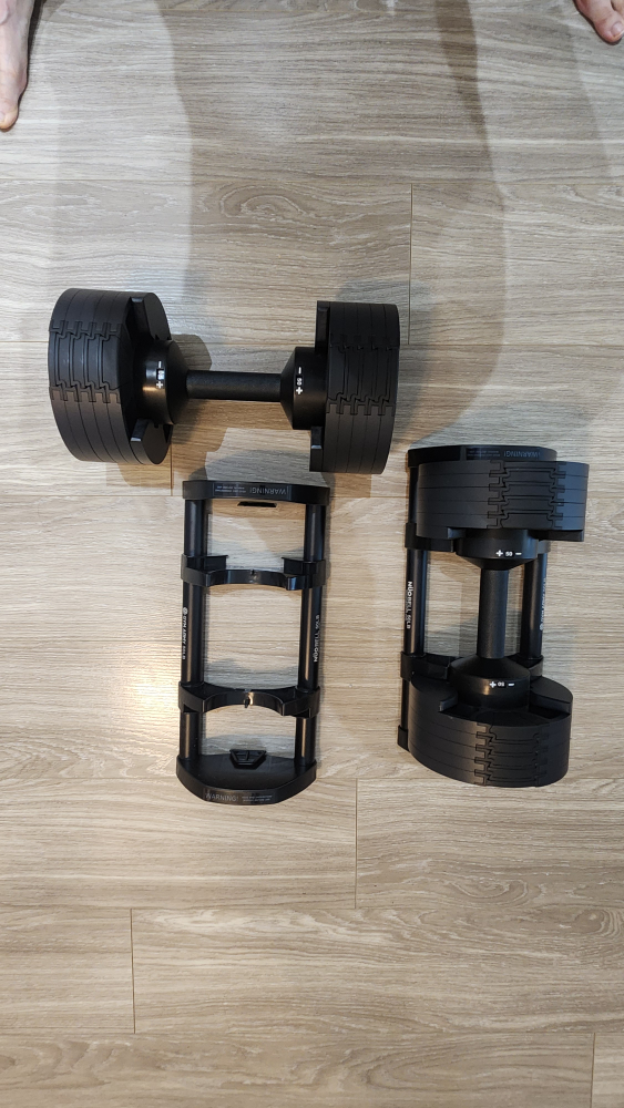 Nuobell Gym Army 50 lb Adjustable Dumbbells - photo 4