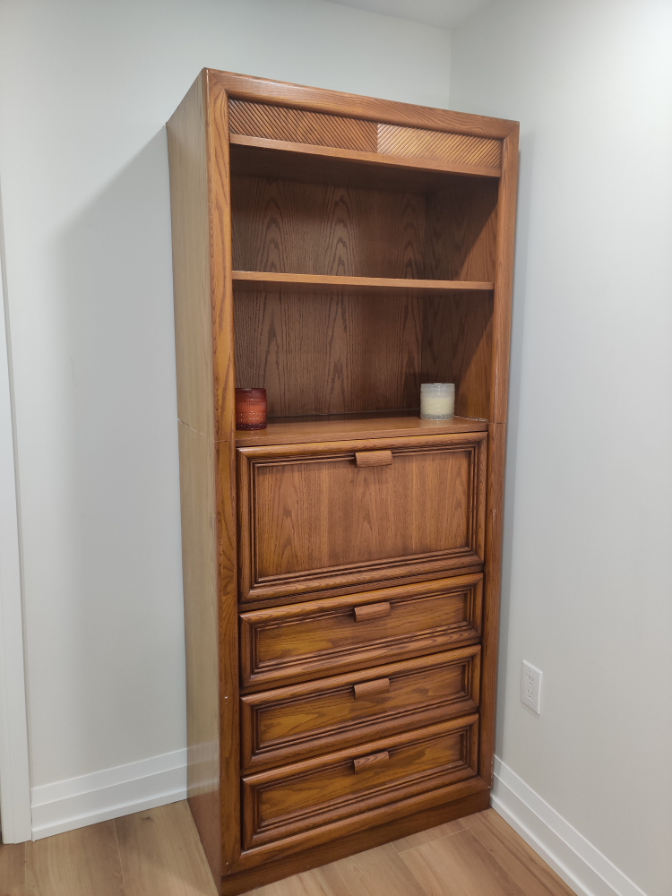 Vintage 2-piece Wooden Cabinet - photo 2