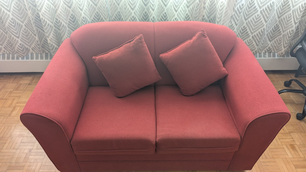 Red Loveseat and Sofa Set for sale - photo 4