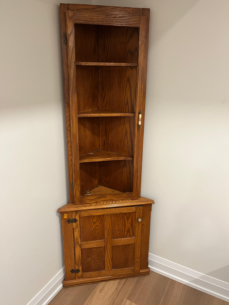 Corner Cabinet with door without glass