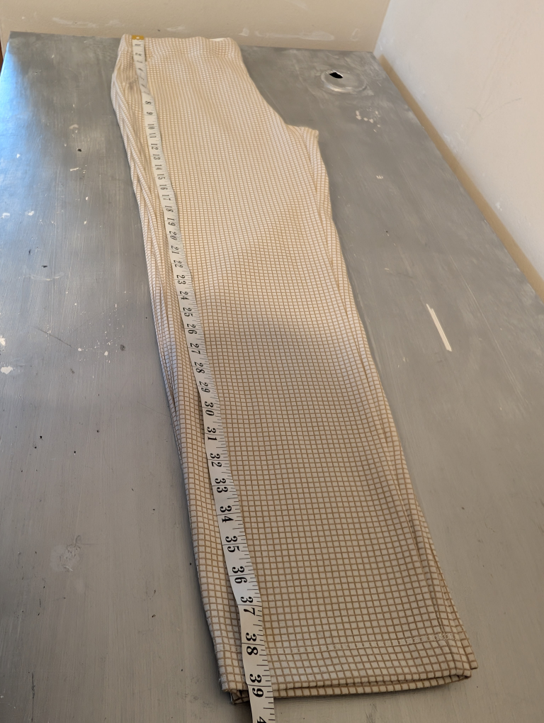 NWT Max Studio Grid Beige High Rise Checked Pant Size XL - photo 4