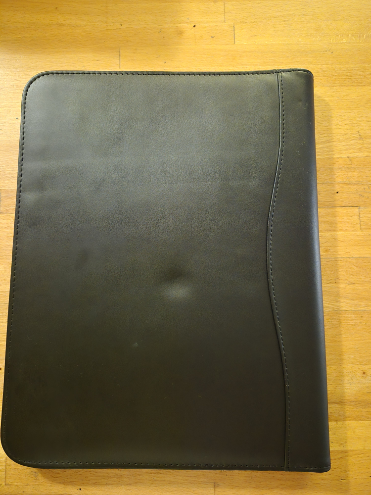 Black Leather A4 Binder - photo 3