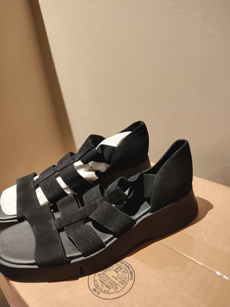 Black aerosole Platform Sandals image indicator(2)