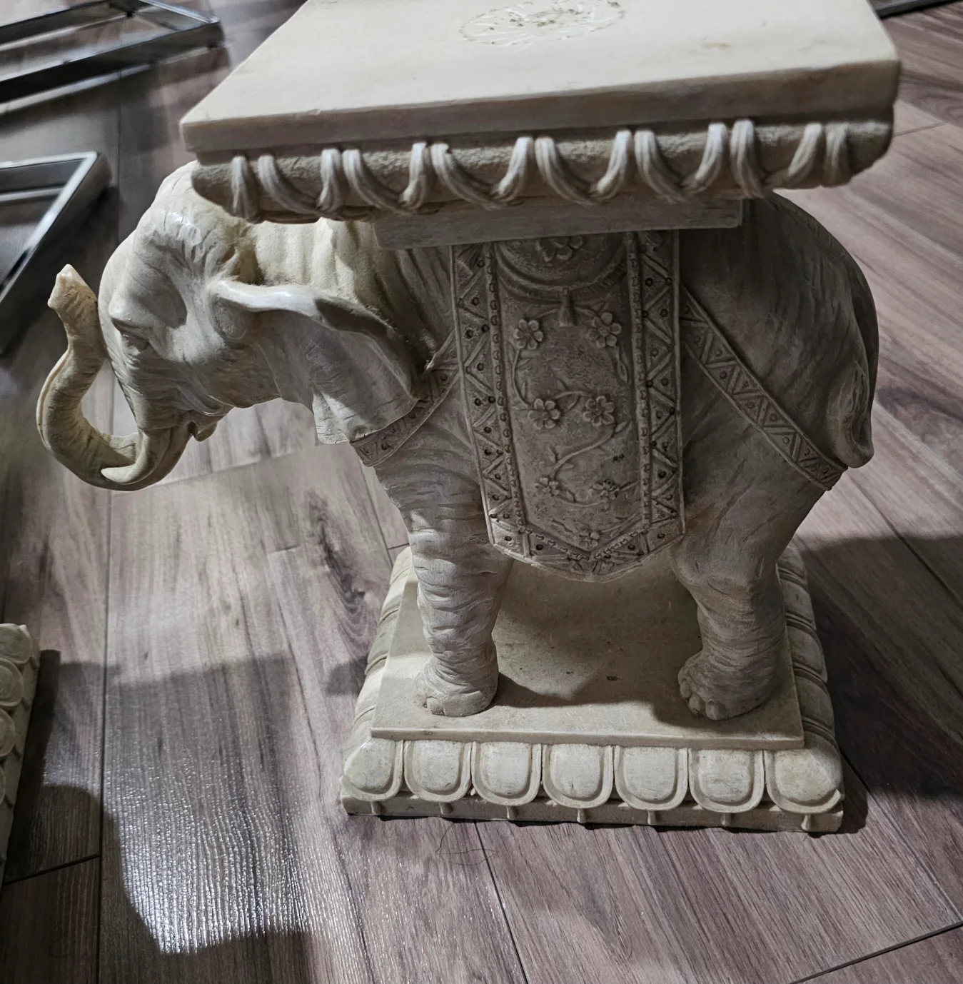 Pair of Elephant Side pedestals for a Table image indicator(3)