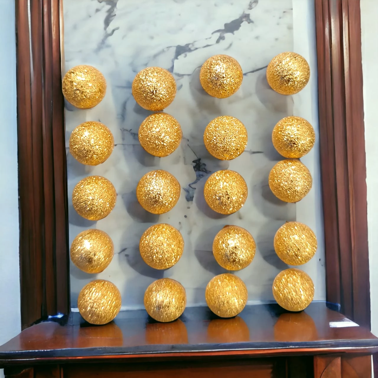 Romanian Gold Ball Stud Earrings