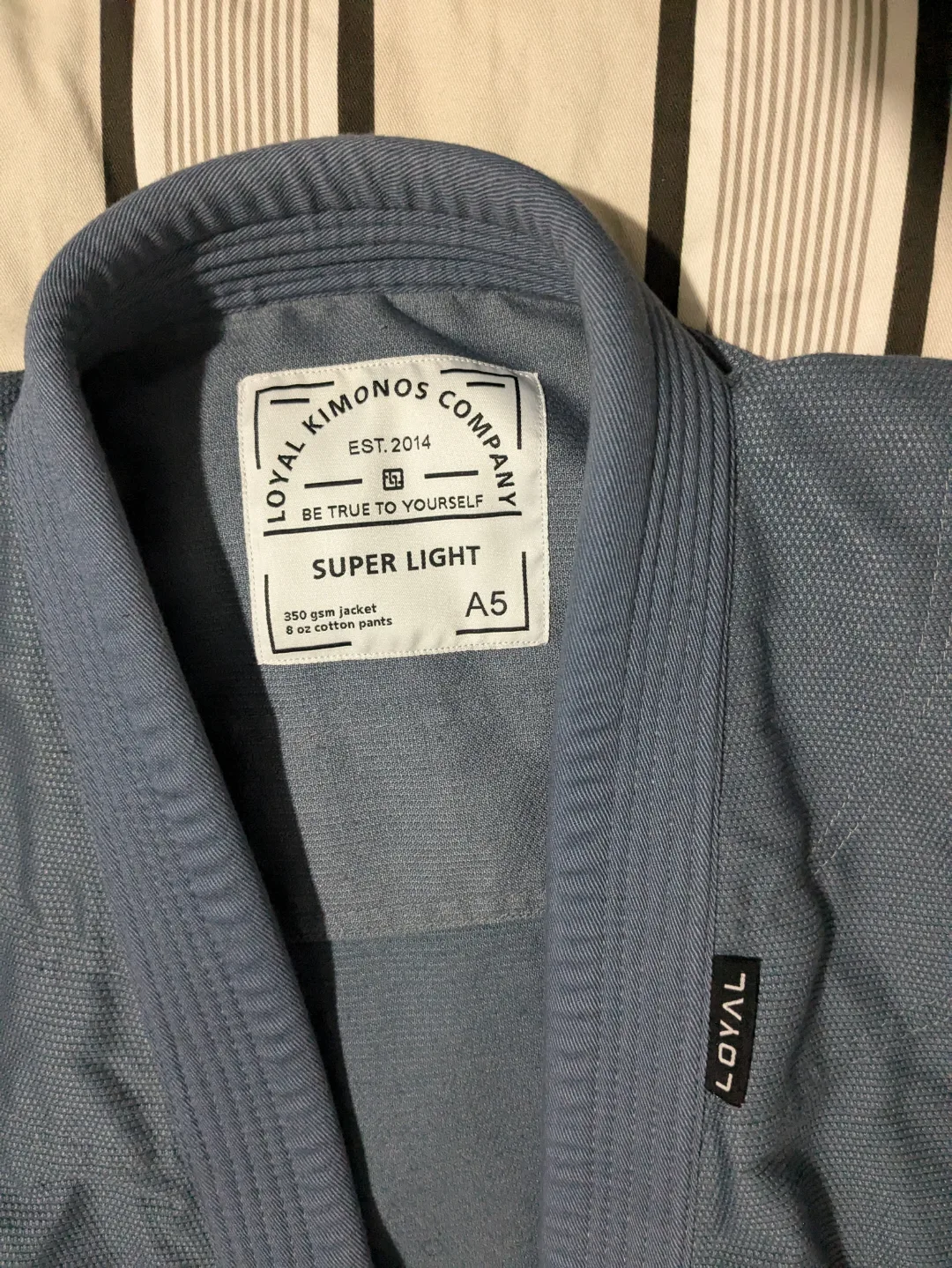 BJJ - A5 - GREY - Loyal Superlight Jiu Jitsu Gi thumbnail