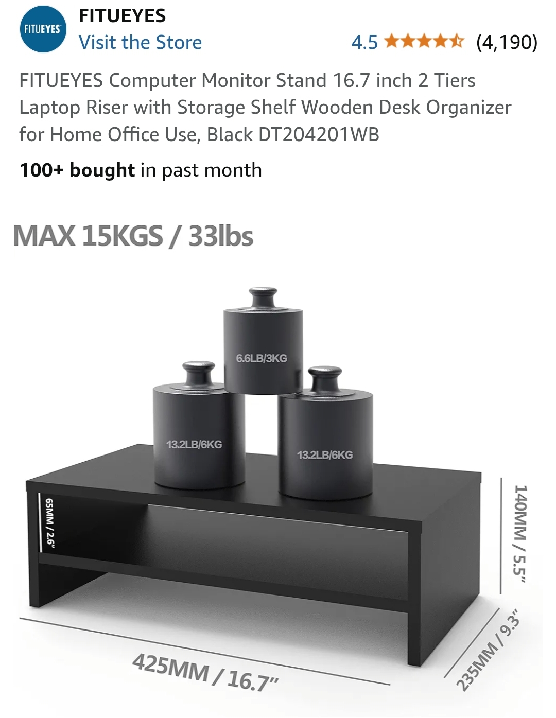 Desk Organizer / Monitor Stand - photo 5