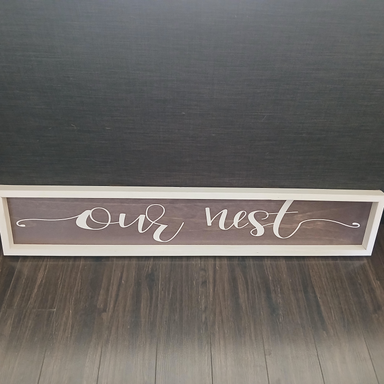 Our Nest Wooden Sign