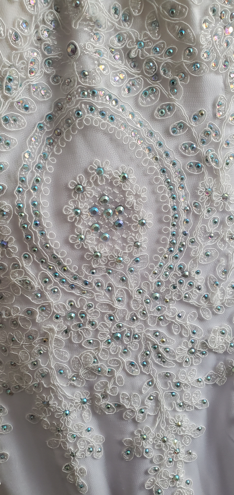 White Lace Mermaid Wedding Dress - photo 4