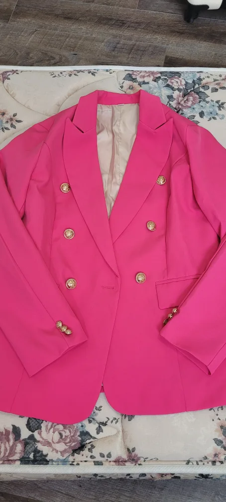 Pink Blazer with Gold Buttons image indicator(2)