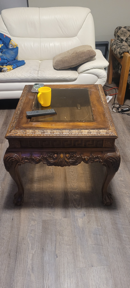 Ornate Wooden Coffee Table