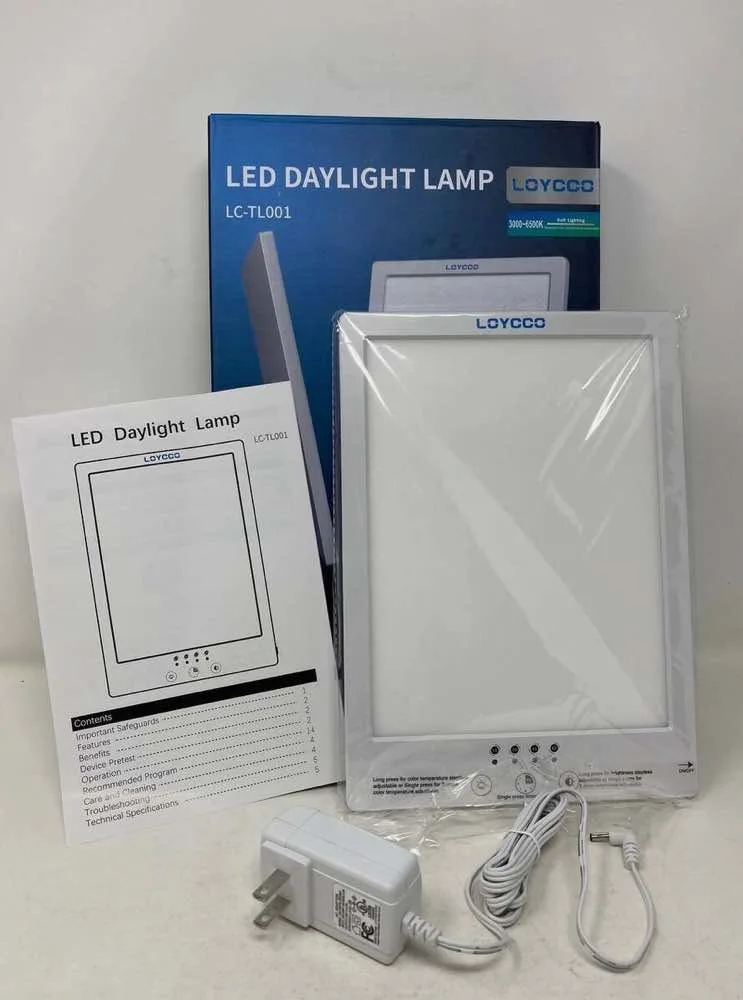 Brand new in box. Light therapy lamp 10,000 LUX image indicator(3)