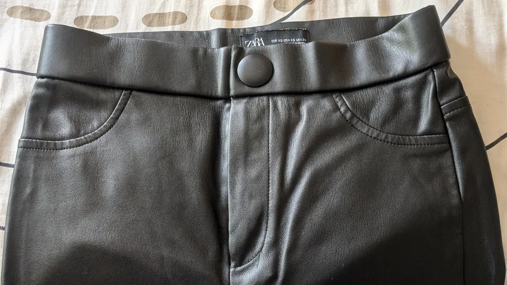 Like New Zara Vegan Leather Pants image indicator(3)
