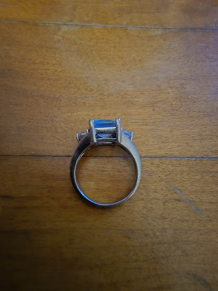 Sterling Silver Blue Stone Ring - photo 3