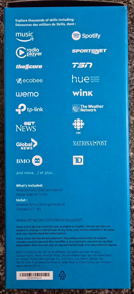 Amazon Echo 2nd Gen Home Music Smart Assistant Wireless Speaker image indicator(2)