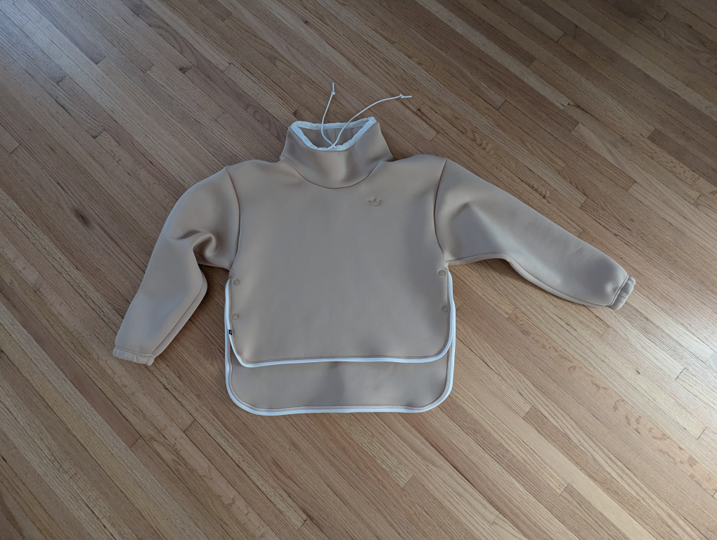 Adidas Tan Mock Neck Sweatshirt