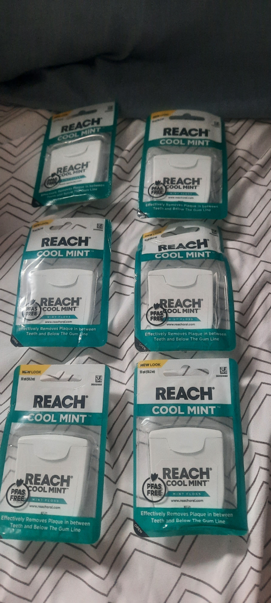 Reach Cool Mint Dental Floss 55 Yards - 6 Count