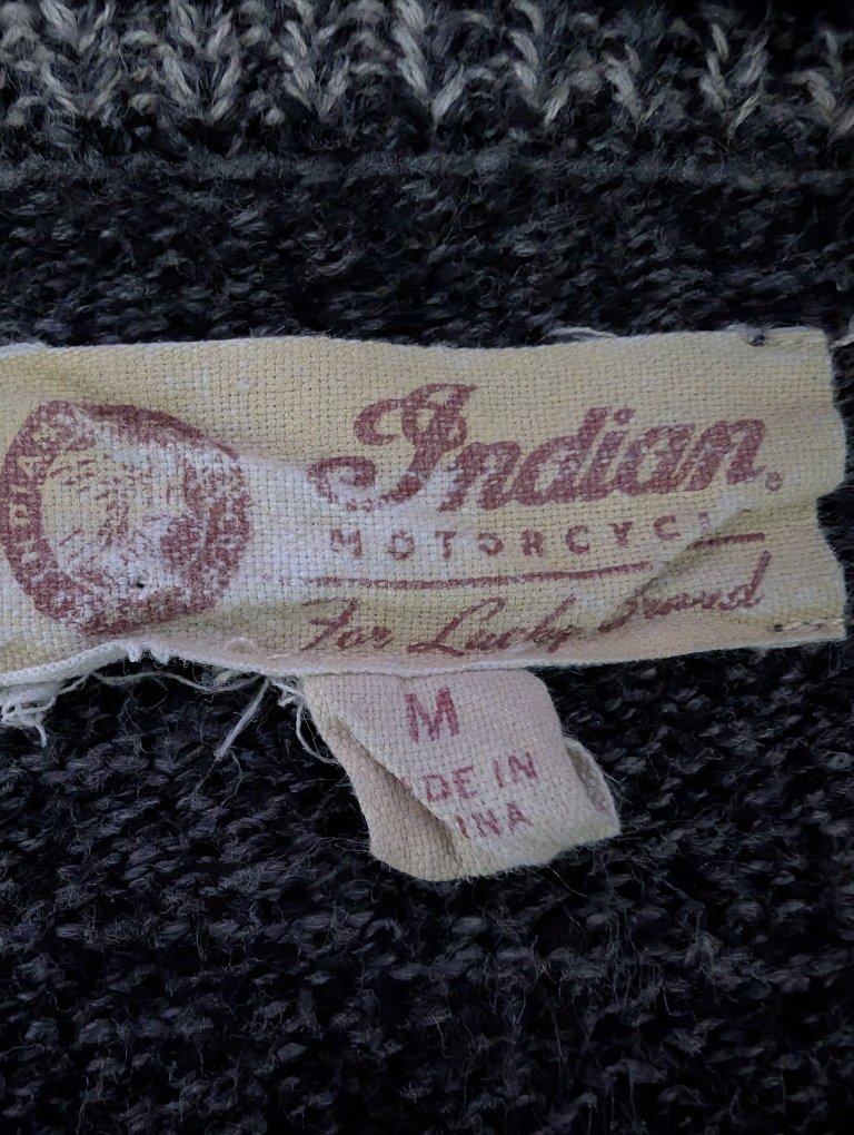 Indian Motorcycle Zip Up Sweater Men's Medium - photo 3
