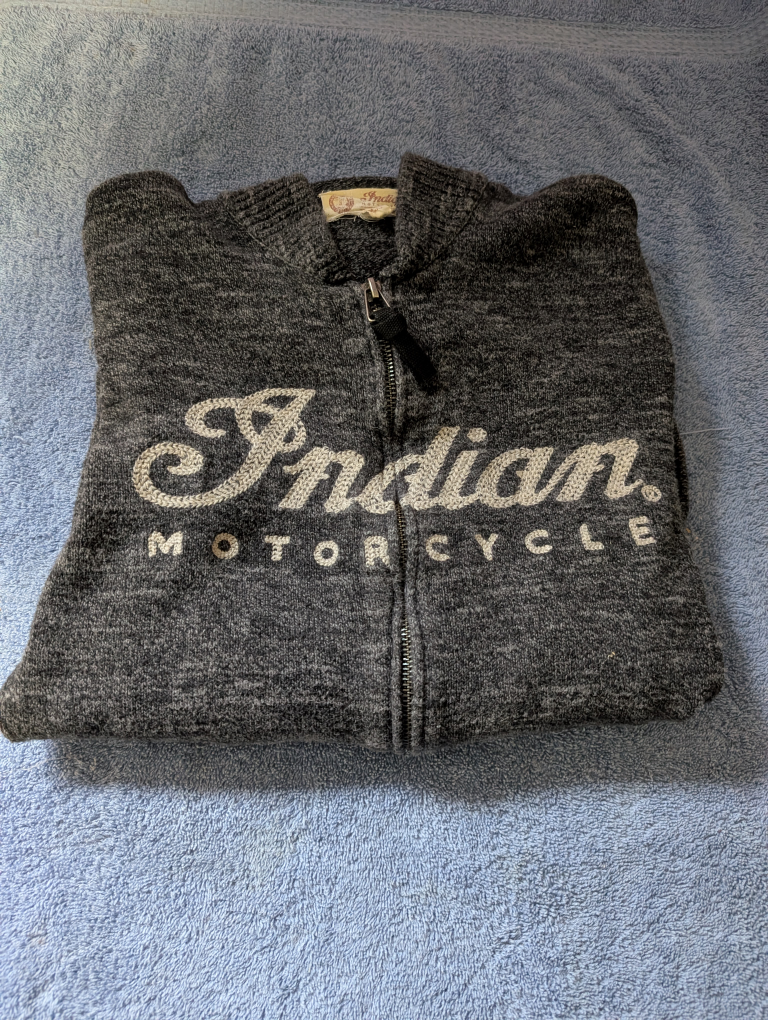 Indian Motorcycle Zip Up Sweater Men's Medium - photo 5