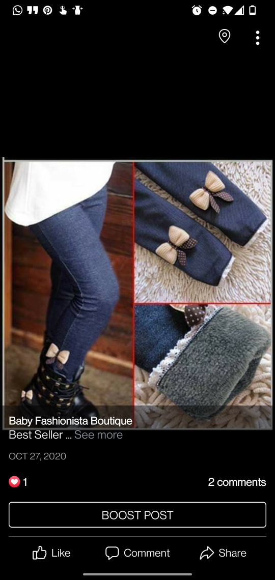 Girls Denim Leggings - fleece Warm
