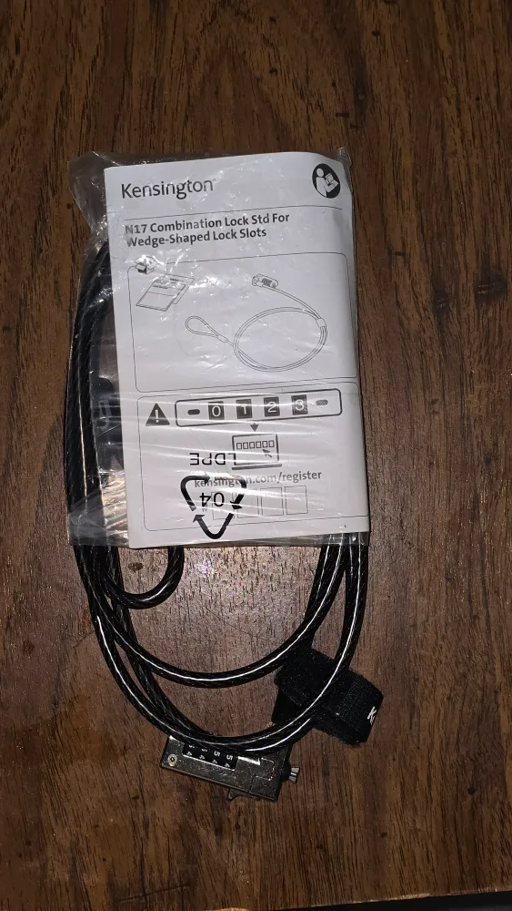 Kensington Slim N17  Dell cable Combination Lock thumbnail