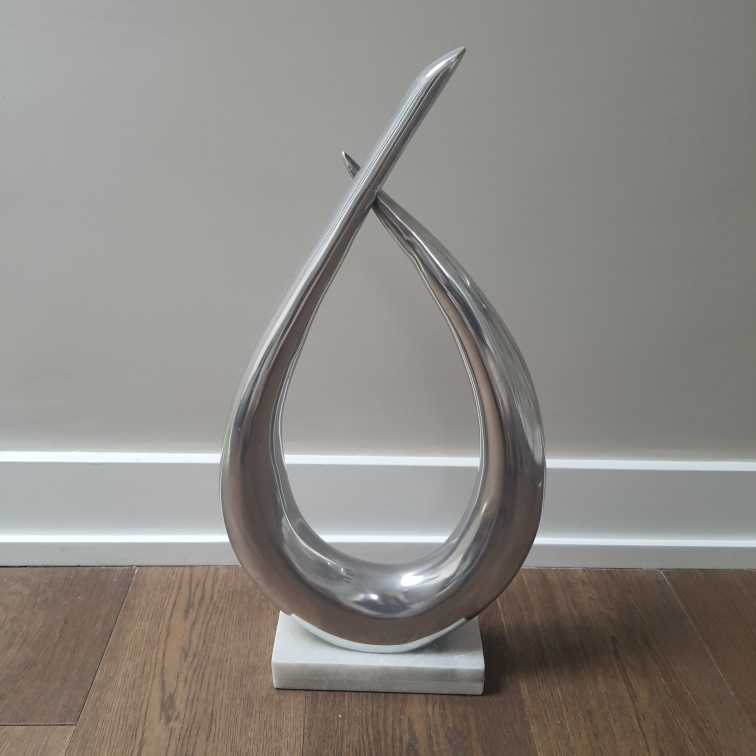 Silver Abstract Sculpture