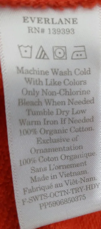 100% Cotton Women's Everlane Peach Hoodie 🍑 image indicator(9)