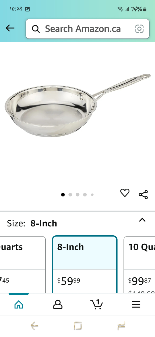 Cuisinart 8-inch and 10-inch Stainless Steel Skillets - photo 5