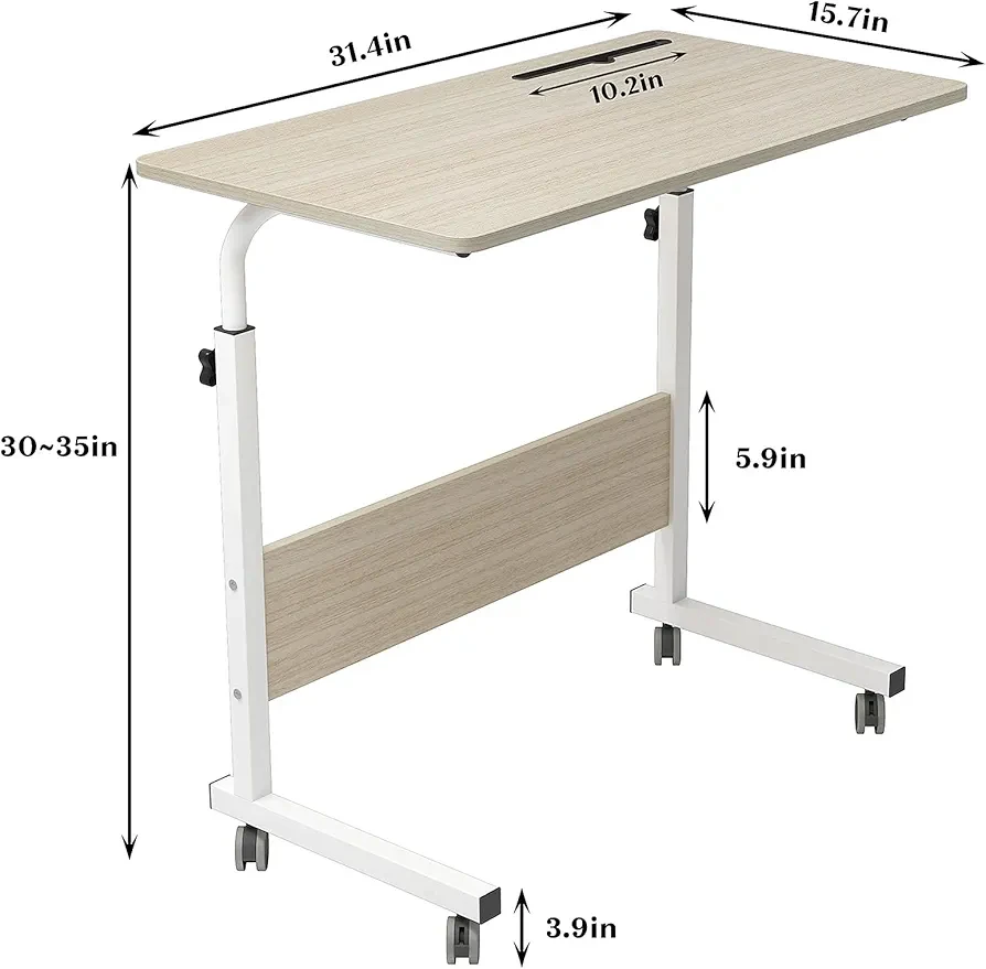 Adjustable Laptop Desk Stand with Wheels