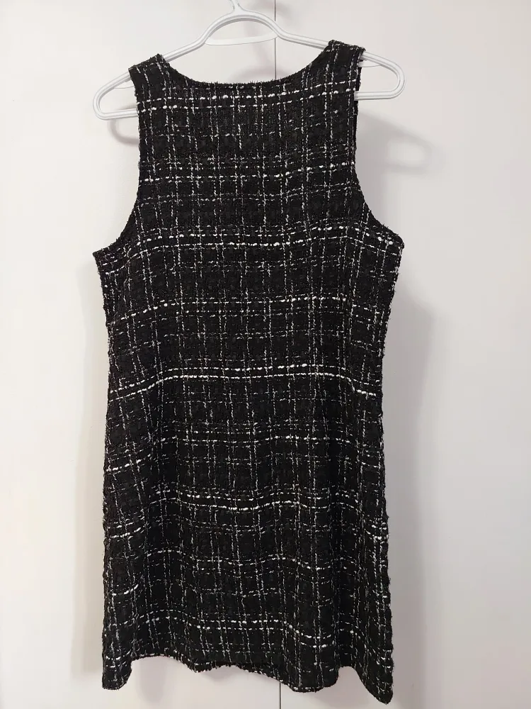 Black and White Tweed Dress image indicator(2)