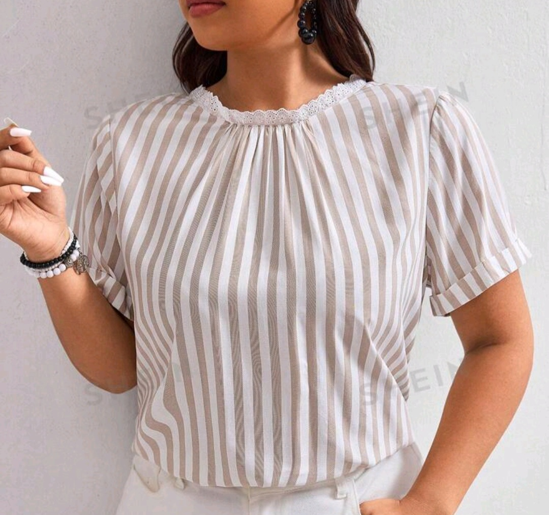 SheIn Striped Crop Top - photo 2