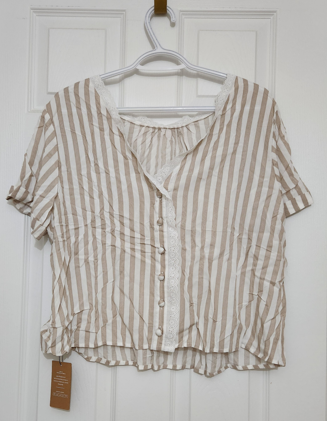SheIn Striped Crop Top - photo 3