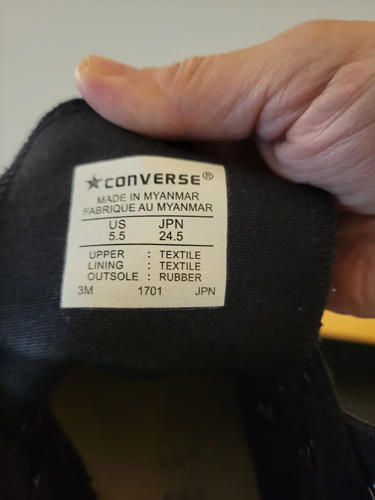 Converse Black High Top Sneakers image indicator(3)