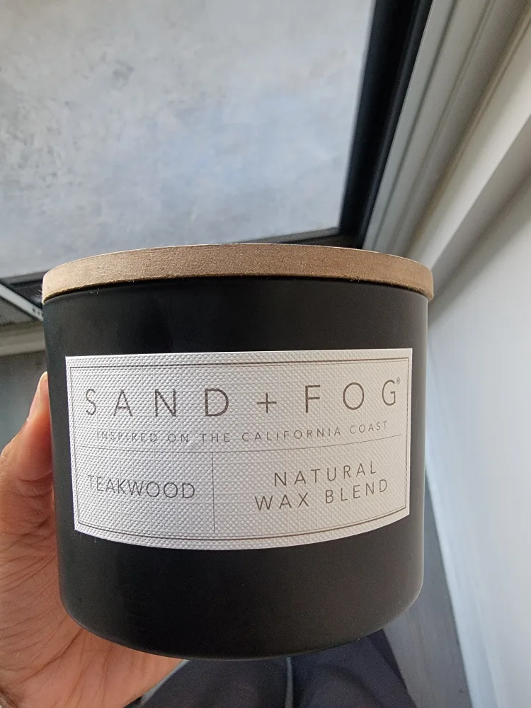 Sand + Fog Teakwood Scented Candle thumbnail