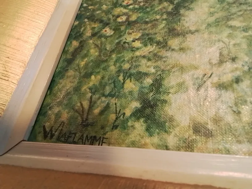 Original Vintage Art In Frame Signed Wc LaFlamme 1956💚 image indicator(8)