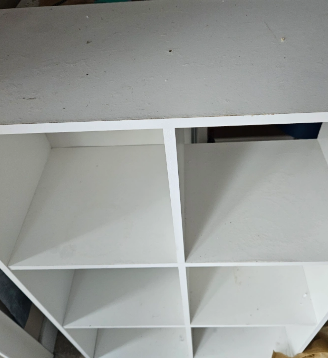 White IKEA Kallax Shelving Unit