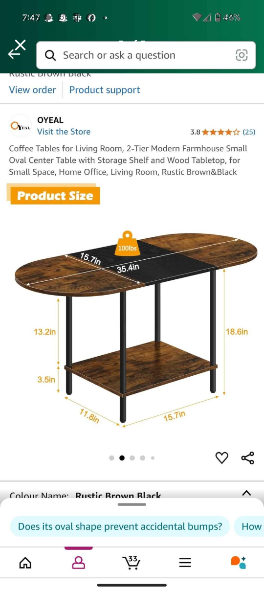 OyeaL Coffee Table - photo 5