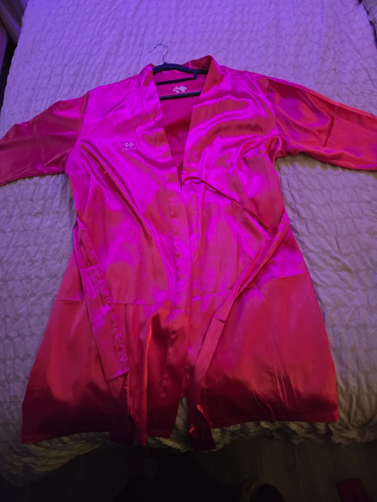 Pink Satin Robe thumbnail