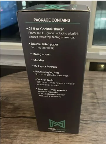 Cocktail 3 pcs Shaker Set Silver image indicator(5)