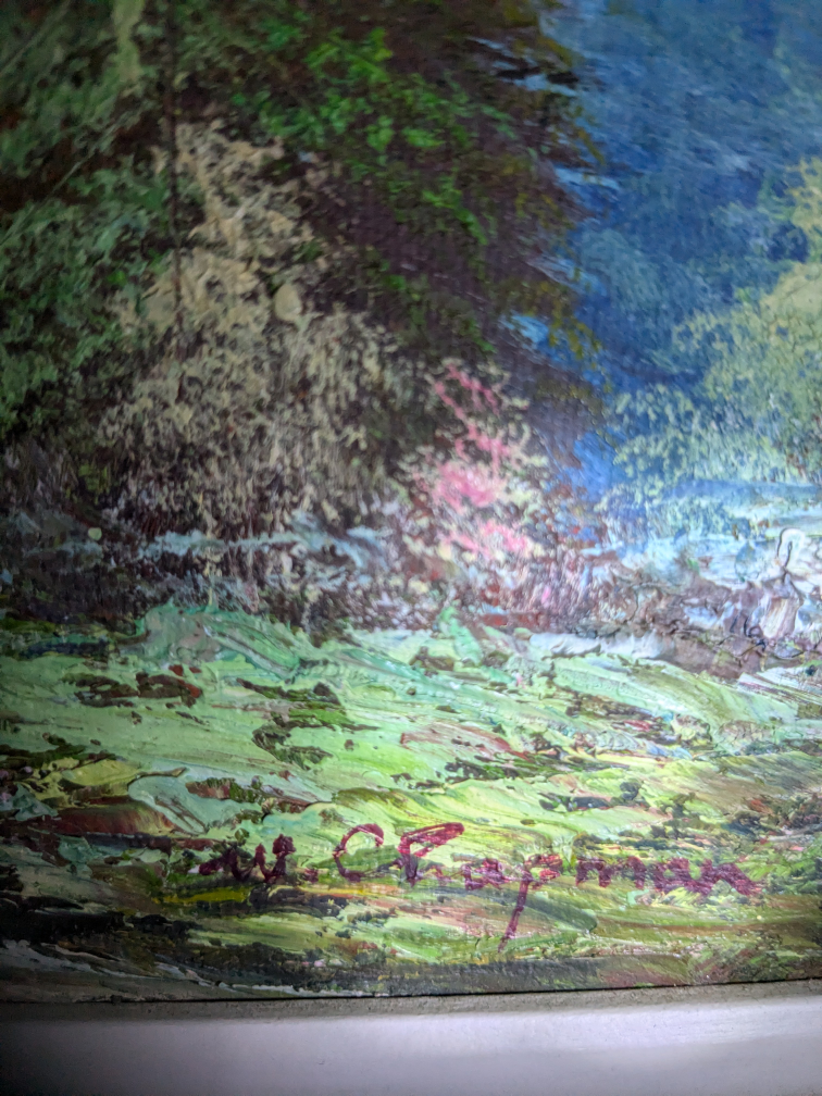 W. S. Chapman Framed/signed oil painting - photo 2
