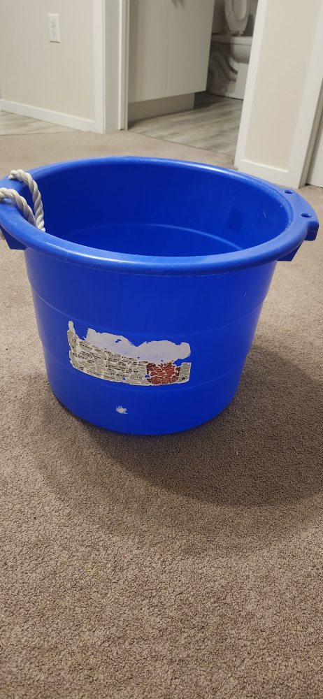 FREE Large Blue Plastic Tub with Rope Handles - photo 3