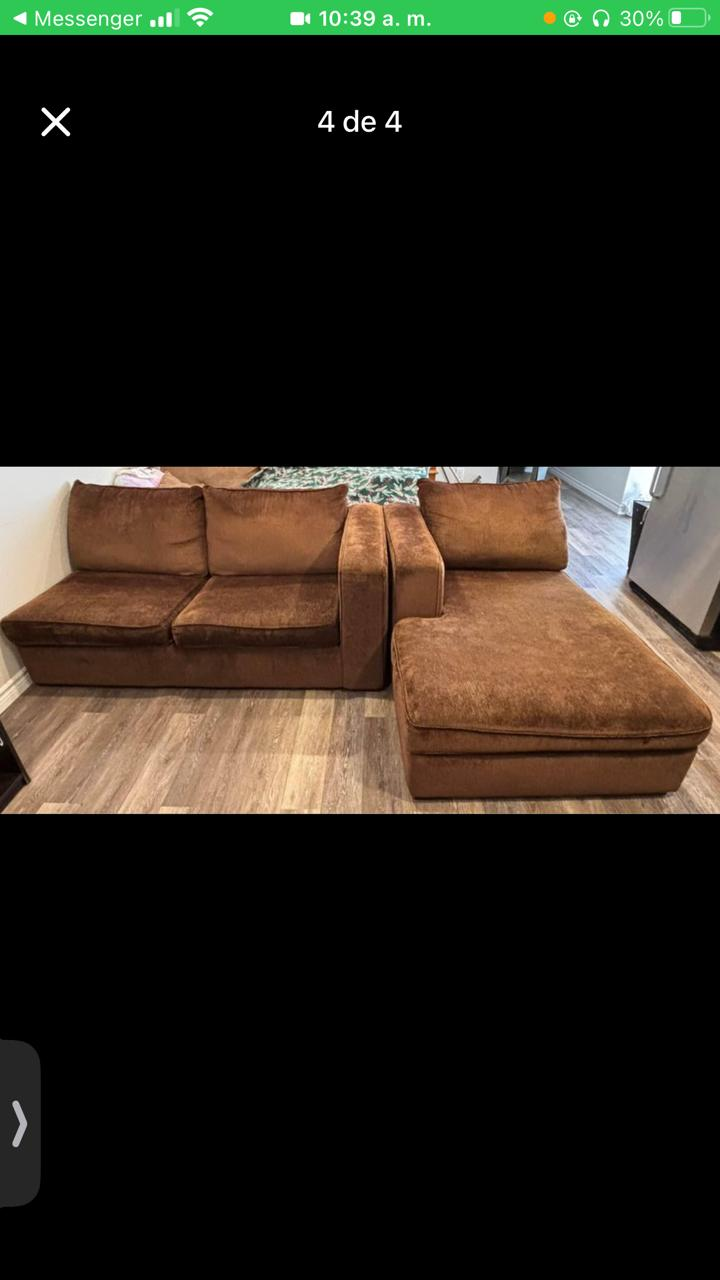 Brown Sectional Sofa - photo 2