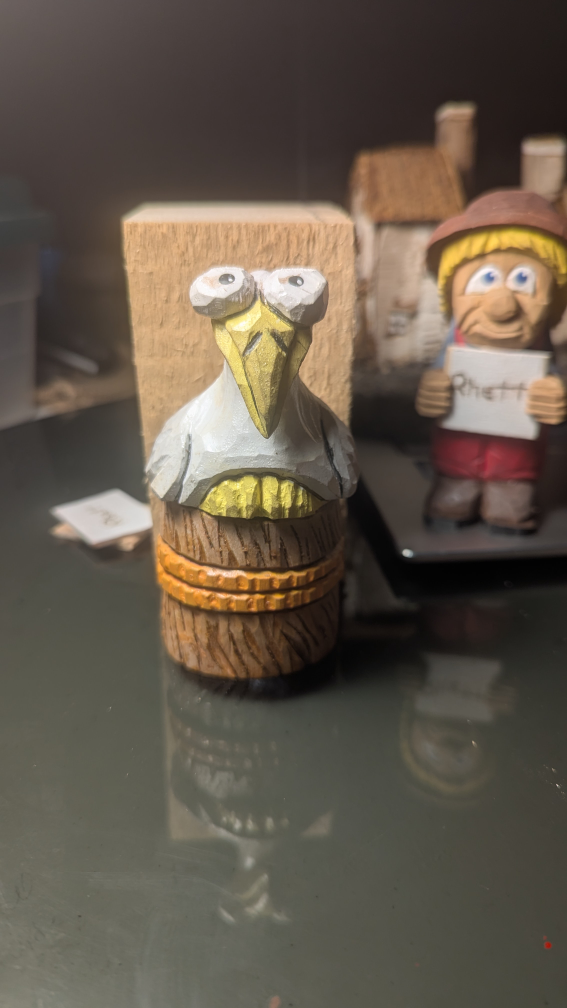 Wooden Carved pelican