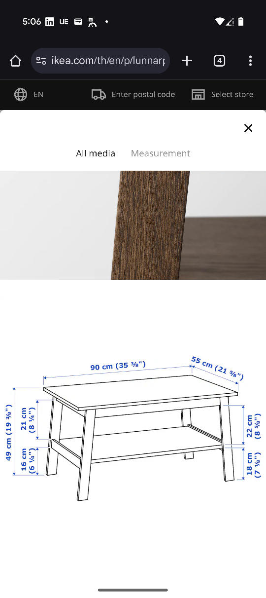 IKEA Lunnarp Coffee Table - photo 3